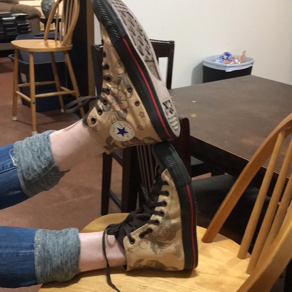 Rare Vintage Chuck Taylor Sailor Jerry Death or Glory High top sneakers. - Picture 2 of 7